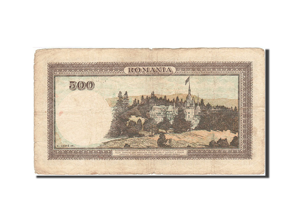 Romania, 500 Lei, 1940, 1941-02-19, KM:51a, F(12-15)