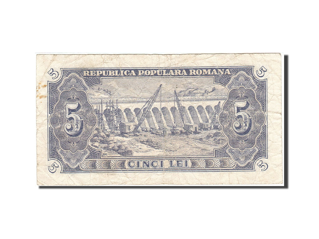 Romania, 5 Lei, 1952, 1952, KM:83b, F(12-15)