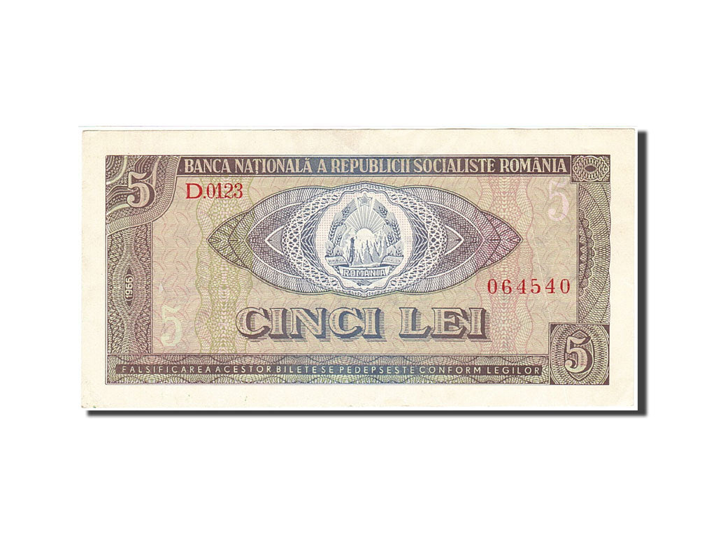 Romania, 5 Lei, 1966, 1966-, KM:93a, EF(40-45)