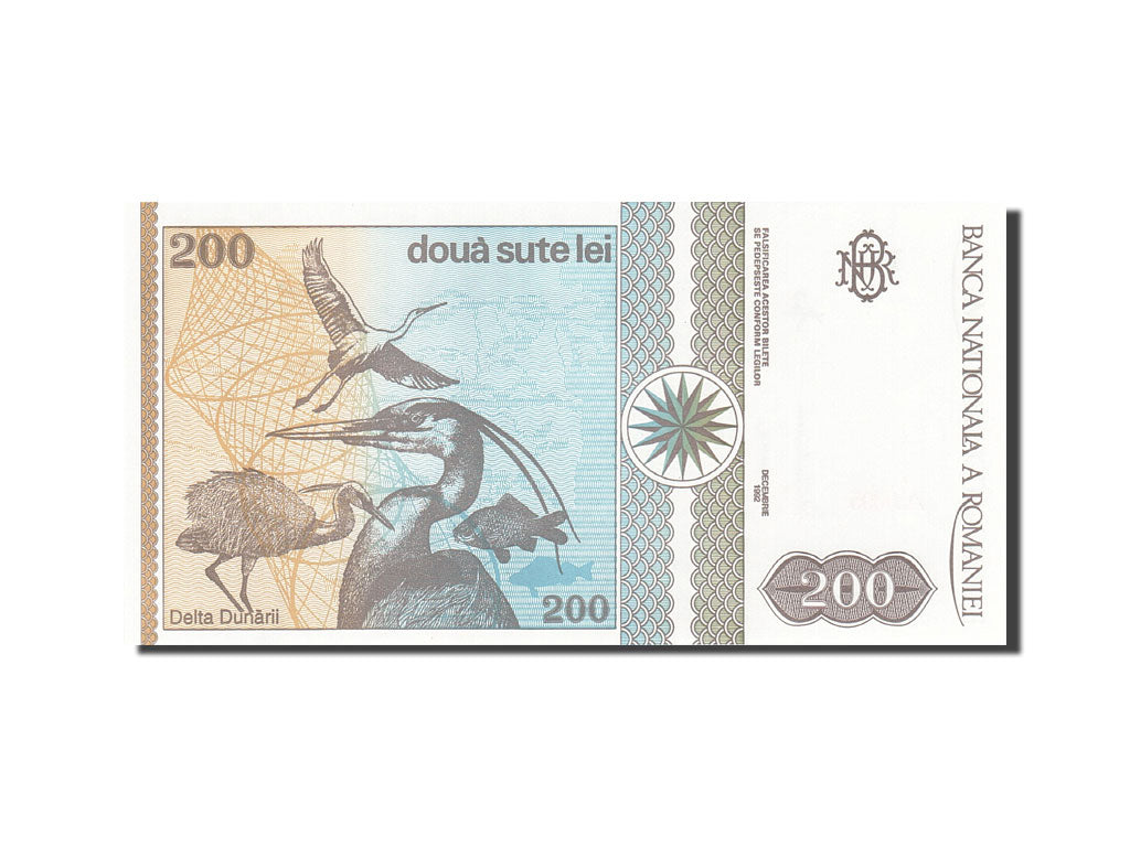 Banknote, Romania, 200 Lei, 1991-1994, 1992, KM:100a, UNC(65-70)