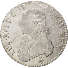 FRANCE, Écu aux branches d'olivier, ECU, 1783, Paris, KM #564.1, VF(20-25), ...
