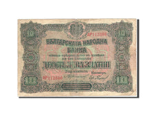 Bulgaria, 10 Leva Zlatni, 1917, 1922, KM:22b, VG(8-10)