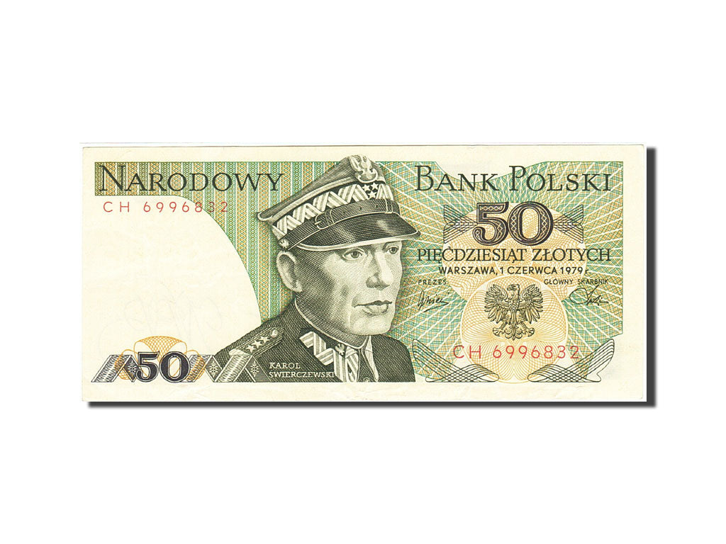 Poland, 50 Zlotych, 1974-1976, 1979-06-01, KM:142b, EF(40-45)