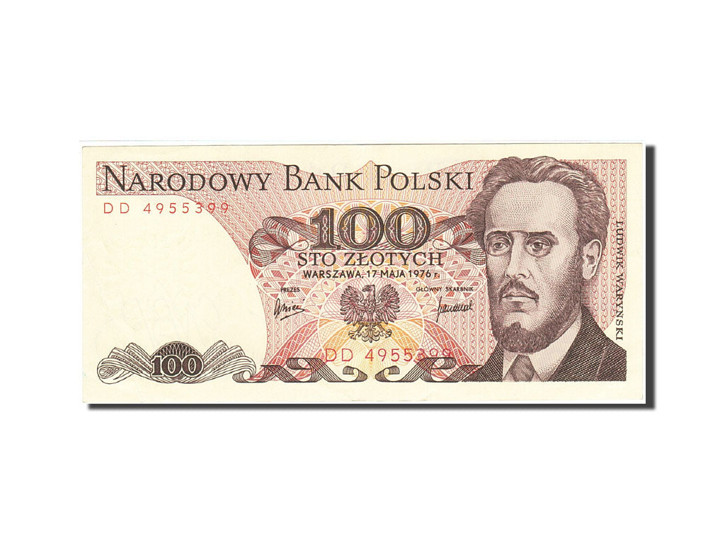 Banknote, Poland, 100 Zlotych, 1974-1976, 1976-05-17, KM:143b, AU(55-58)