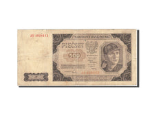 Poland, 500 Zlotych, 1948, 1948-07-01, KM:140, VF(20-25)