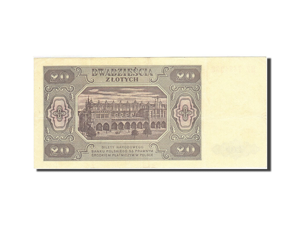 Poland, 20 Zlotych, 1948, 1948-07-01, KM:137, EF(40-45)