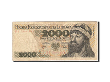Poland, 2000 Zlotych, 1977, 1979-06-01, KM:147b, VG(8-10)