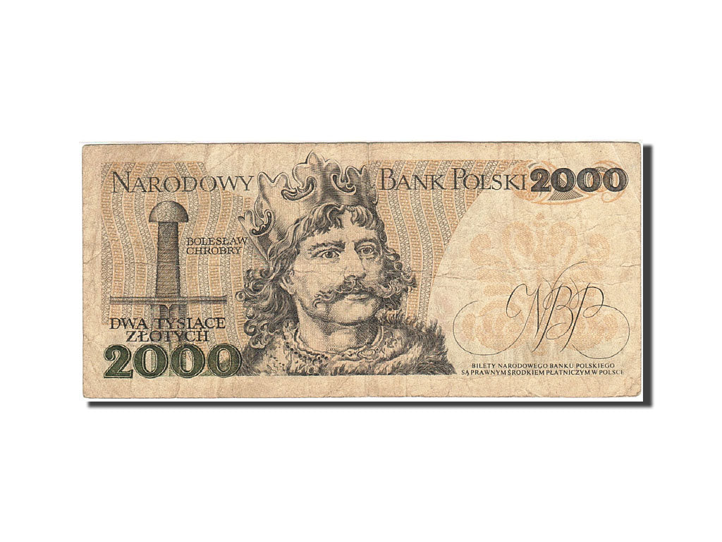 Poland, 2000 Zlotych, 1977, 1979-06-01, KM:147b, VG(8-10)