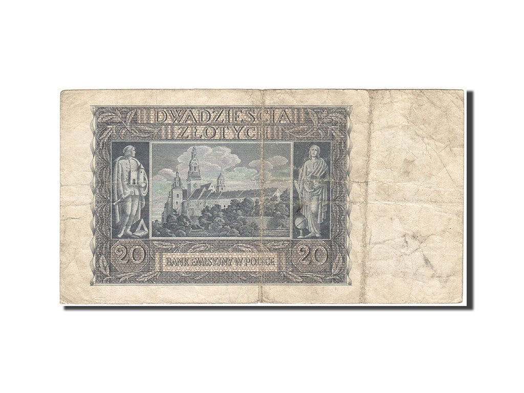 Billet, Pologne, 20 Zlotych, 1940, 1940-03-01, KM:95, B
