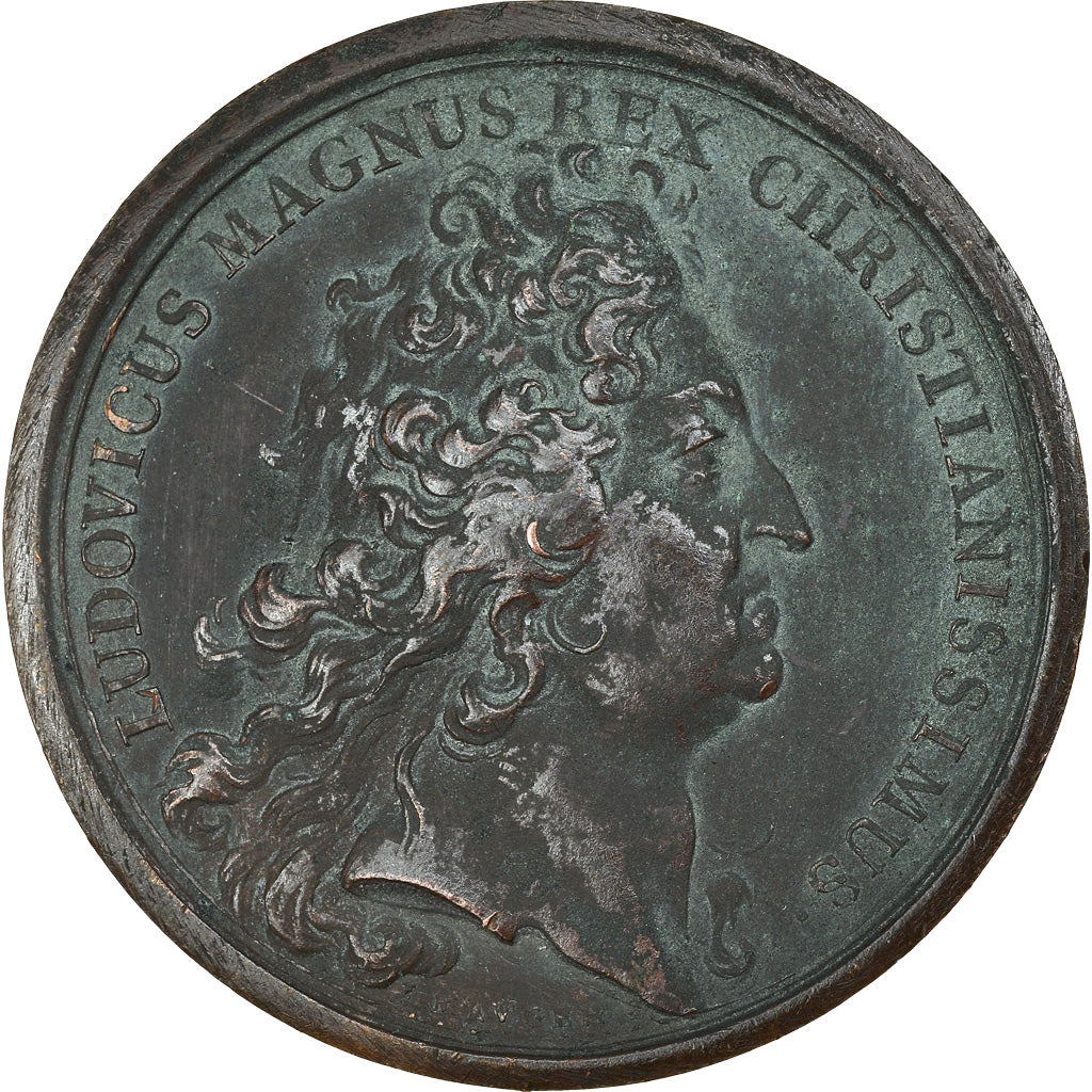 Frankreich, Medaille, Louis XIV, Prise de Palamos, History, 1694, Mauger, SS