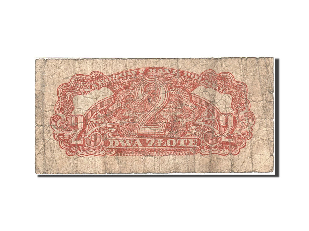 Banknote, Poland, 2 Zlote, 1944, 1944, KM:107a, VG(8-10)