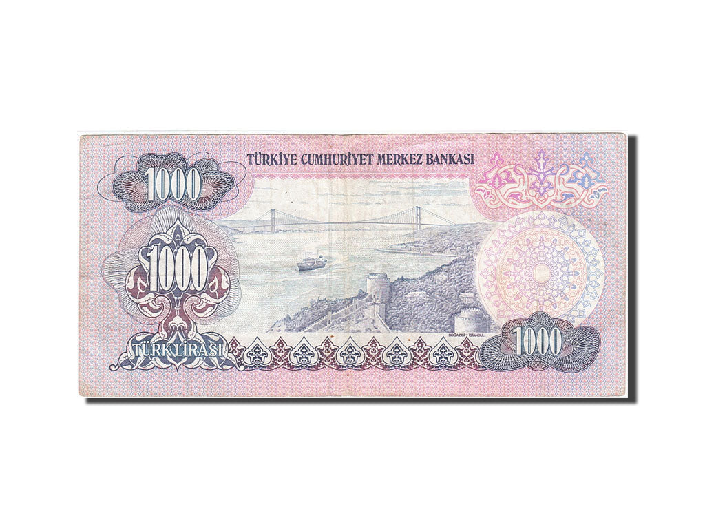 Turkey, 1000 Lira, 1971-1982, KM:191, VF(20-25)
