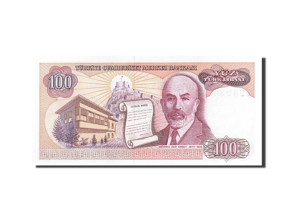 Banknote, Turkey, 100 Lira, 1984-1997, 1984, KM:194a, UNC(65-70)