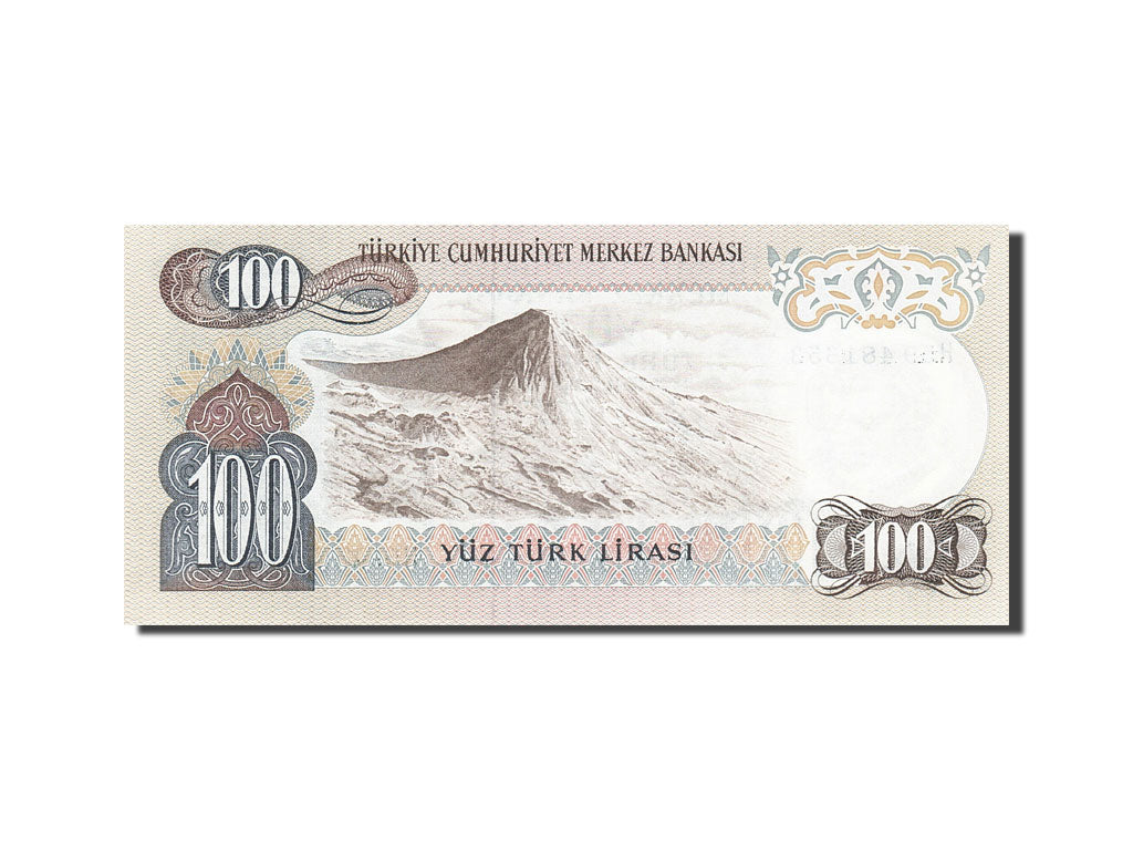 Turkey, 100 Lira, 1971-1982, KM:189a, 1972-05-15, UNC(65-70)