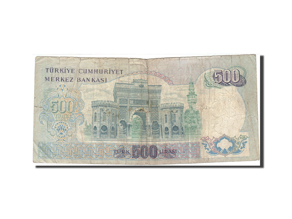 Turkey, 500 Lira, 1971-1982, KM:190, 1971-09-01, VG(8-10)