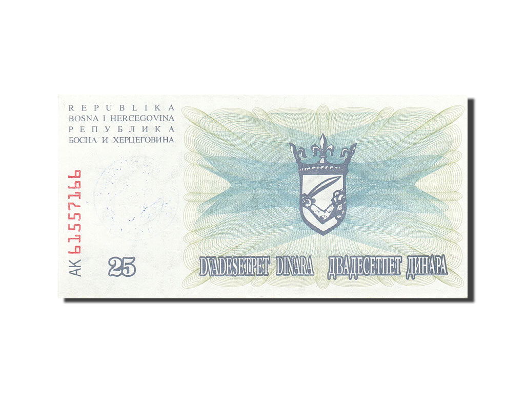 Banknot, Bośnia-Hercegowina, 25,000 Dinara, 1993, 1993-10-15, KM:54a, UNC(63)
