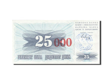 Biljet, Bosnië - Herzegovina, 25,000 Dinara, 1993, 1993-10-15, KM:54b, SUP+