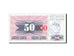Billete, 50,000 Dinara, 1993, Bosnia - Herzegovina, KM:55b, 1993-10-15, EBC+
