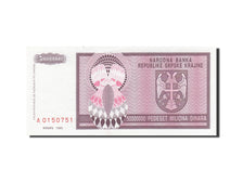 Biljet, Kroatië, 5 Million Dinara, 1993, 1993, KM:R11a, SPL