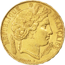 Francia, Cérès, 20 Francs, 1851, Paris, BB+, Oro, KM:762, Gadoury:1059