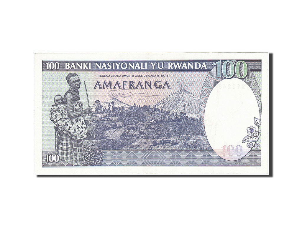 Banknote, Rwanda, 100 Francs, 1982, 1982-08-01, KM:18, UNC(60-62)