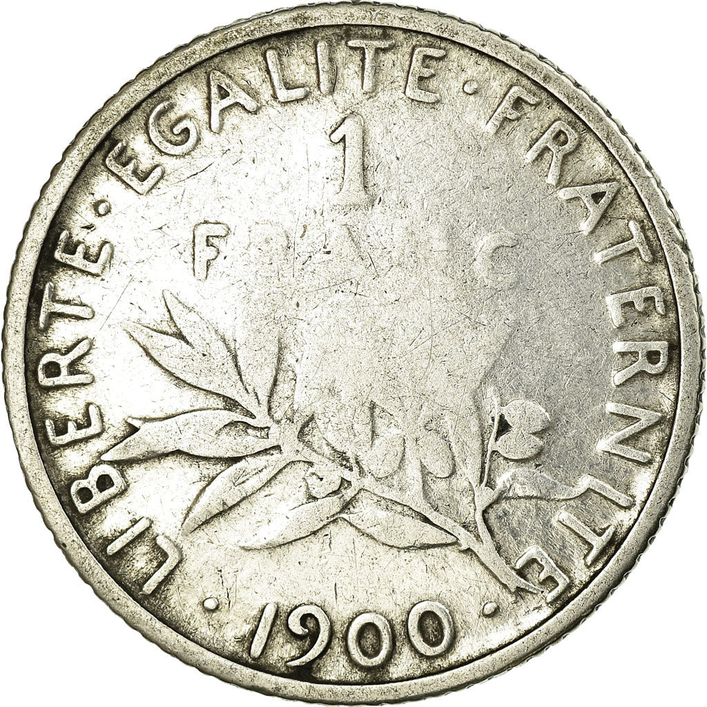Coin, France, Semeuse, Franc, 1900, F(12-15), Silver, KM:844.1, Gadoury:467