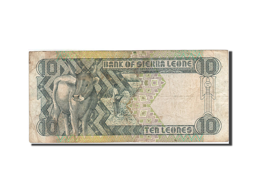 Banknote, Sierra Leone, 10 Leones, 1988-1993, 1988-04-27, KM:15, F(12-15)