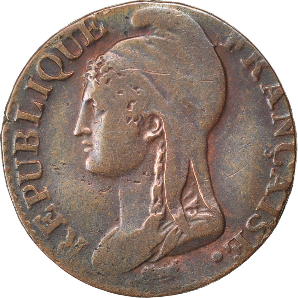 Coin, France, Dupré, 5 Centimes, 1795, Paris, VF(30-35), Bronze, KM:635.1