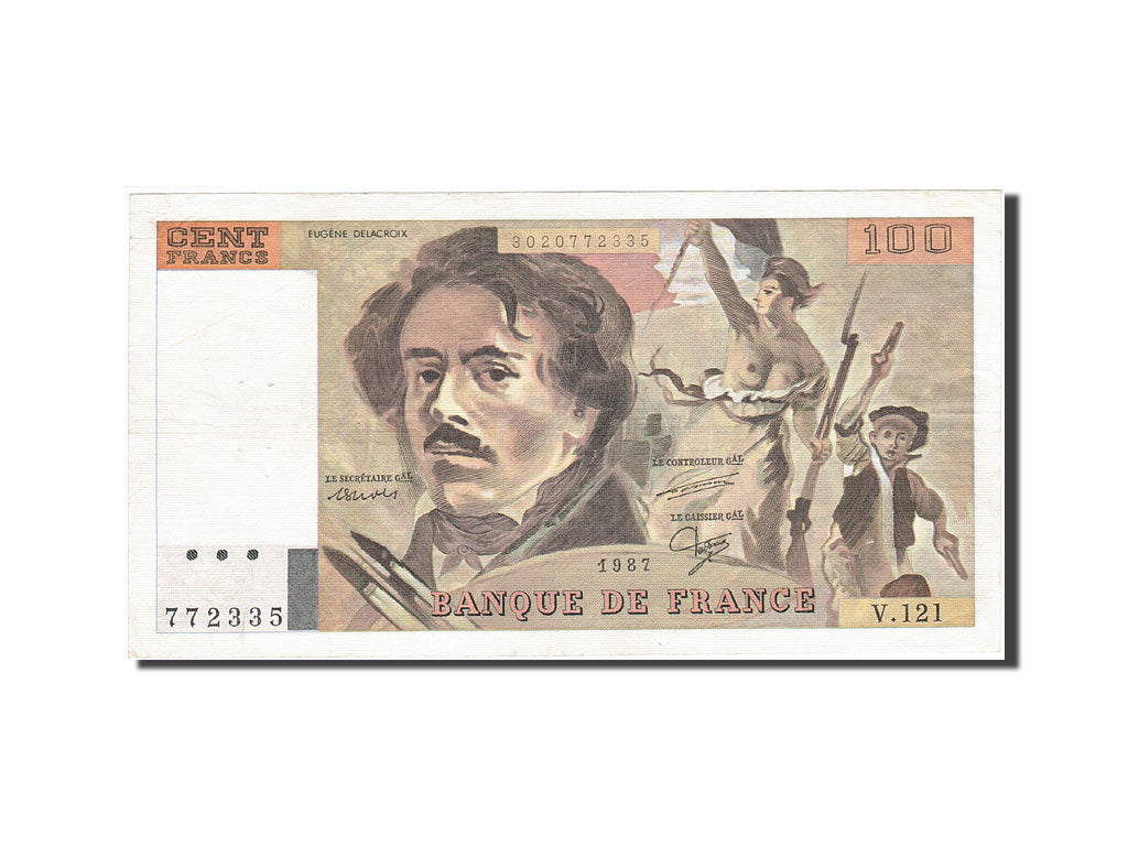 France, 100 Francs, 1978, KM:154c, 1987, EF(40-45), Fayette:69.11