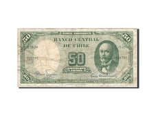 Banknote, Chile, 5 Centesimos on 50 Pesos, 1960, Undated (1960-1961), KM:126b