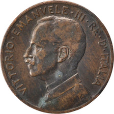 ITALY, 5 Centesimi, 1912, Rome, KM #42, VF(30-35), Bronze, 25, 4.78
