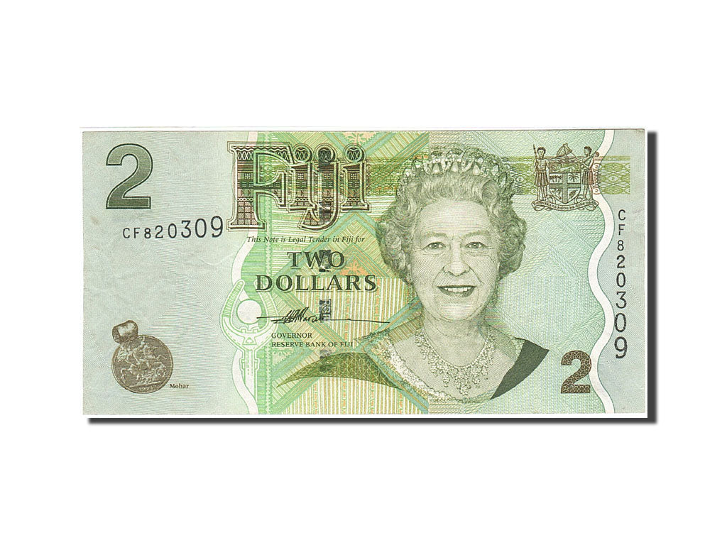 Banknote, Fiji, 2 Dollars, 2007, Undated (2007), KM:109a, AU(55-58)