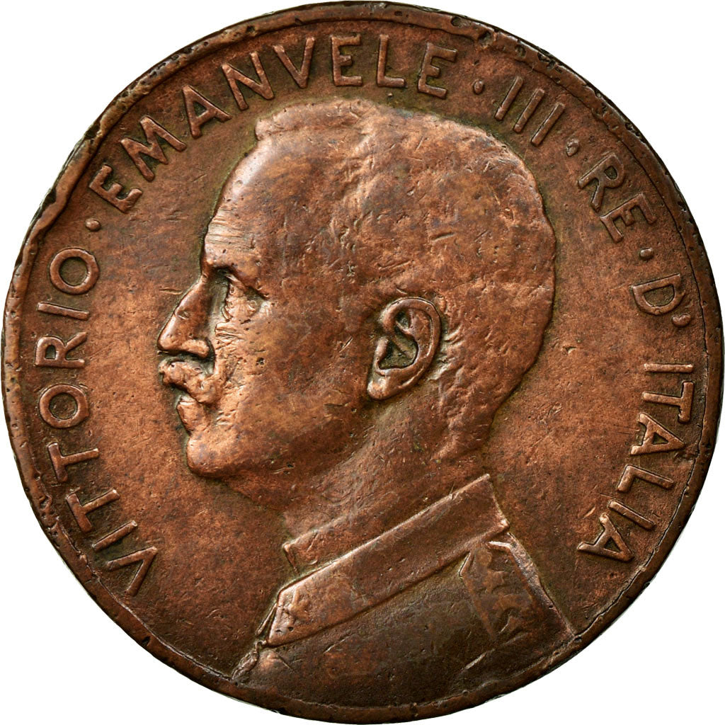 Coin, Italy, Vittorio Emanuele III, 5 Centesimi, 1915, Rome, EF(40-45), Bronze