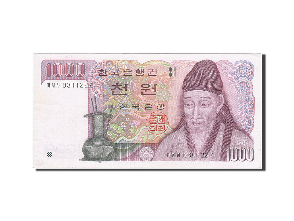 Banknote, South Korea, 1000 Won, 1983, Undated (1983), KM:47, UNC(60-62)