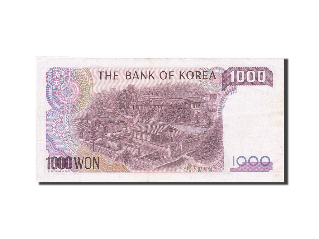 Banknote, South Korea, 1000 Won, 1983, Undated (1983), KM:47, UNC(60-62)