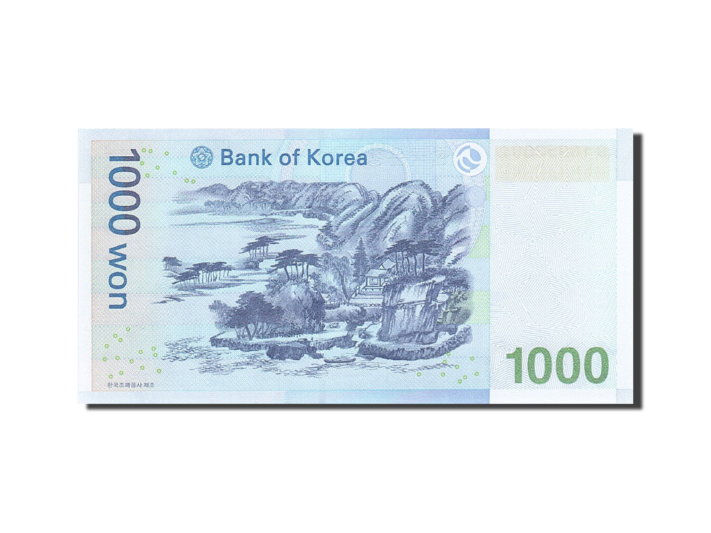 Billet, South Korea, 1000 Won, 2000-2002, 2007, KM:54a, NEUF