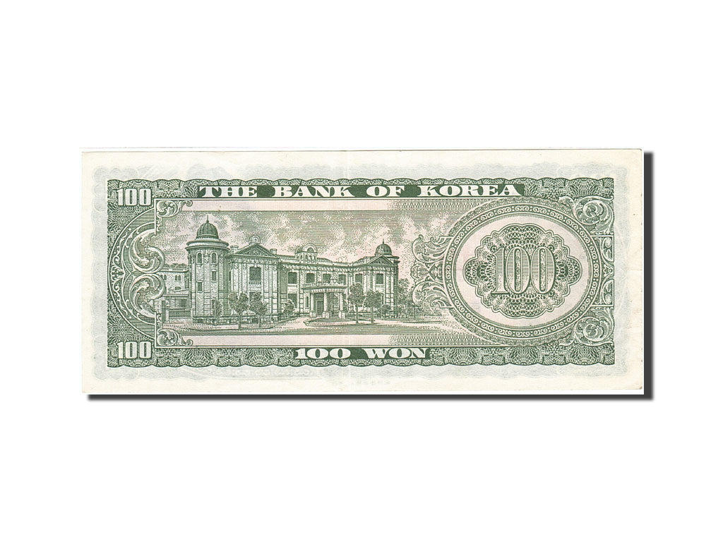 South Korea, 100 Won, 1965-1966, KM:38a, EF(40-45)