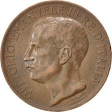 ITALY, 10 Centesimi, 1911, Rome, KM #51, EF(40-45), Bronze, 30.13, 9.96