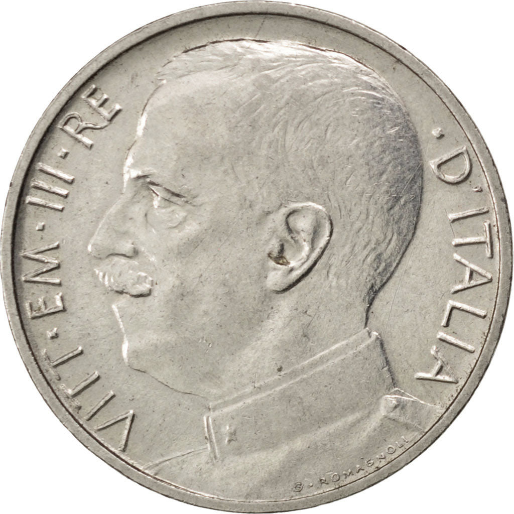 ITALY, 50 Centesimi, 1919, Rome, KM #61.1, EF(40-45), Nickel, 24, 6.00