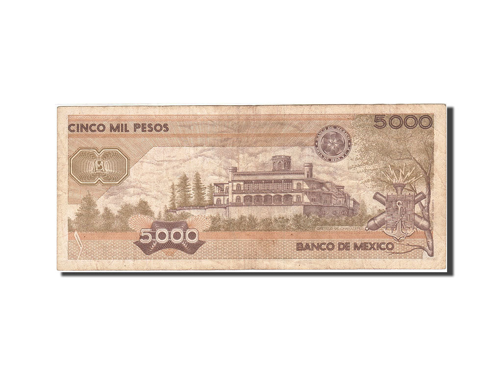 Billete, 5000 Pesos, 1985, México, KM:88a, 1985-07-19, BC