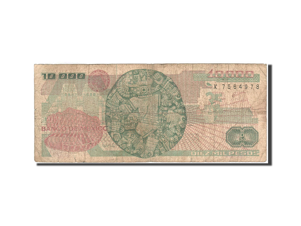 Banknote, Mexico, 10,000 Pesos, 1985, 1985-05-01, KM:89b, VF(20-25)