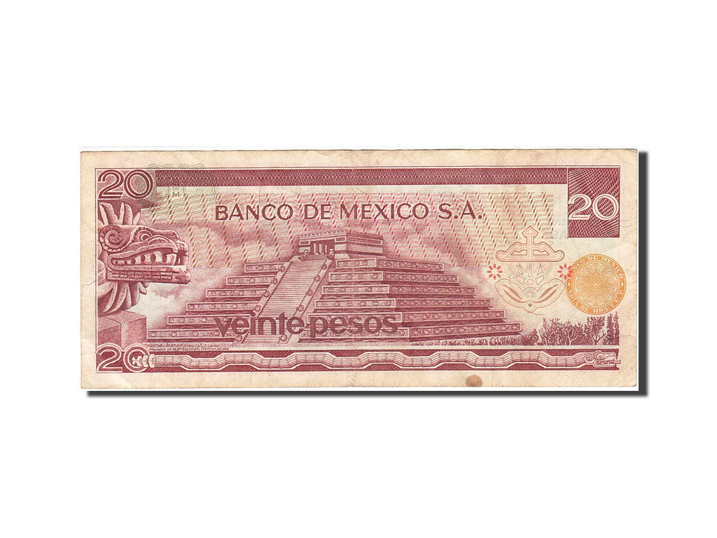 Mexico, 20 Pesos, 1969-1974, 1973-07-18, KM:64b, VF(30-35)