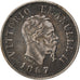 ITALY, 50 Centesimi, 1867, Milan, KM #14.1, AU(50-53), Silver, 2.52