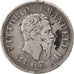 ITALY, 50 Centesimi, 1867, Milan, KM #14.1, VF(20-25), Silver, 2.36