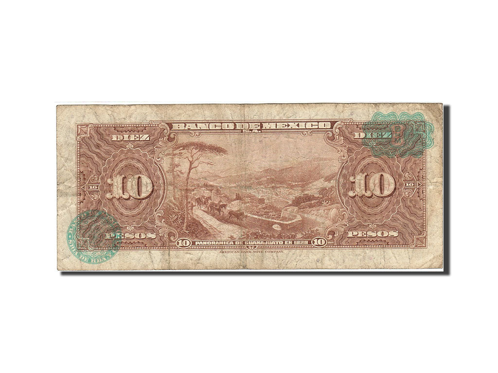 Banknote, Mexico, 10 Pesos, 1954, 1963-04-24, KM:58j, VF(20-25)