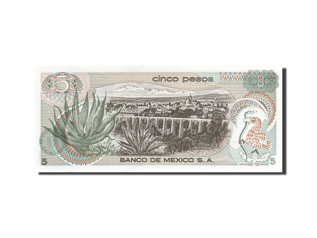 Banknote, Mexico, 5 Pesos, 1969-1971, 1971-10-27, KM:62b, UNC(63)