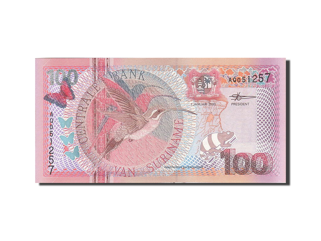 Surinam, 100 Gulden, 2000, KM:149, 2000-01-01, UNC(63)
