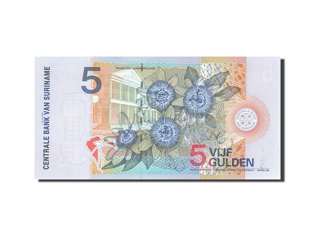Banknote, Surinam, 5 Gulden, 2000, 2000-01-01, KM:146, UNC(65-70)
