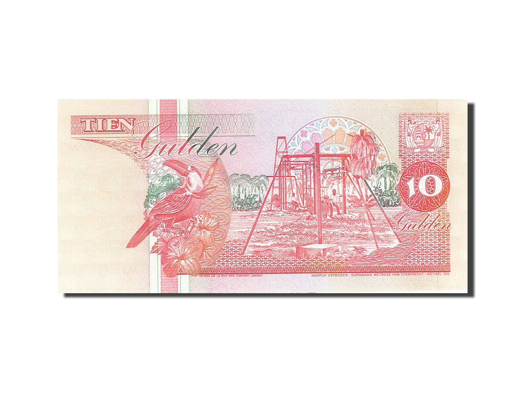 Banknote, Surinam, 10 Gulden, 1991-1997, 1996-12-01, KM:137b, UNC(65-70)