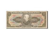 Banknot, Brazylia, 5 Cruzeiros, 1962-1963, 1963, KM:176b, VF(20-25)